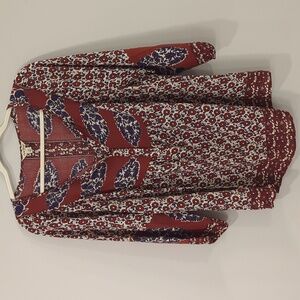 Lucky Brand Flowy Top 3/4 Sleeve size 1X